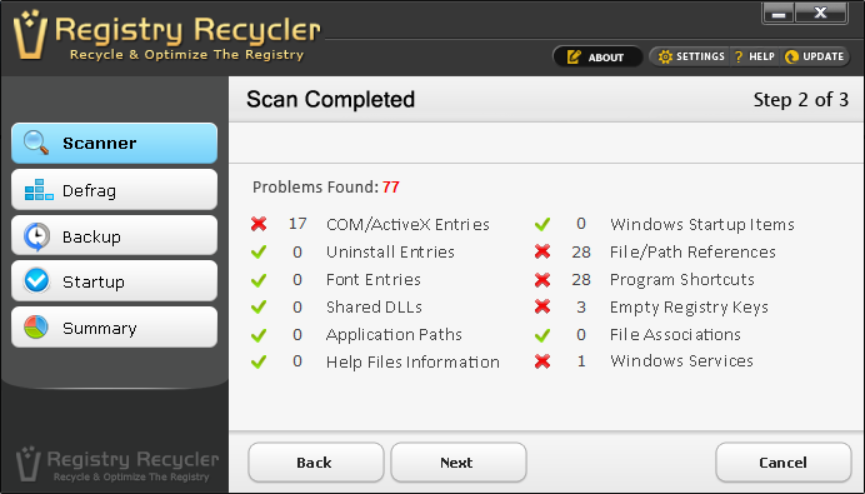 Registry Recycler - Free Registry Cleaner & OptimizerRegistry Recycler - Free Registry Cleaner & Optimizer