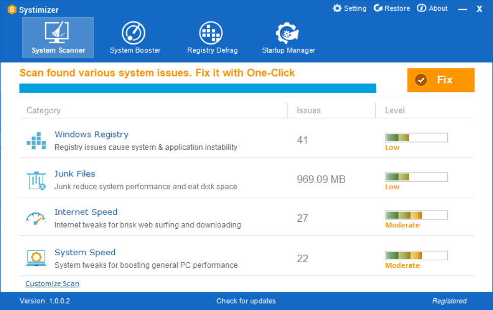 Systimizer - System Cleaner & Internet Optimizer